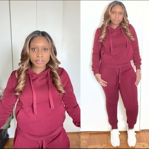 Burgundy Jogger set